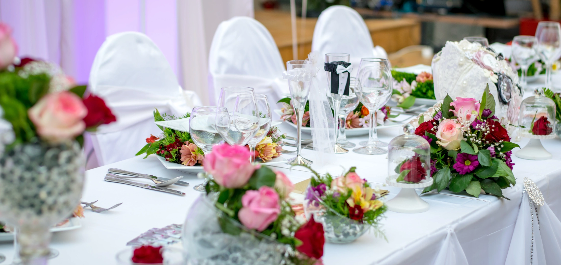 flowers on the table