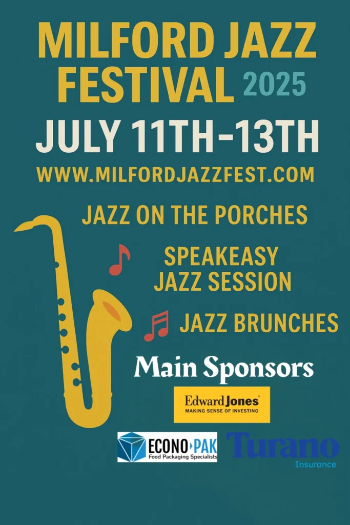 Milford Jazz Sessions poster – Speakeasy live music event